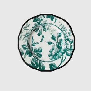 Gucci Green and Black Floral Dinner Plate (set of 2)